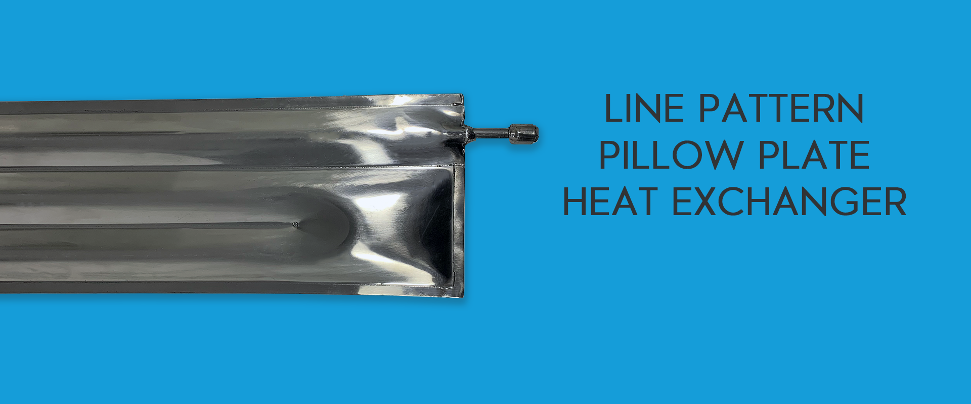Line Pattern Pillow Plate Heat Exchanger